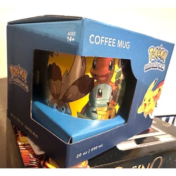 Pokémon XY Series Lg Pokémon Group Foil Print Coffee Mug Holds 20 Oz. New in Box - Picture 4 of 6